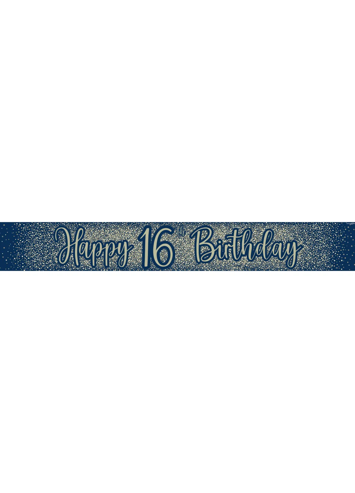 16th Birthday Navy Gold Banner - Image 2