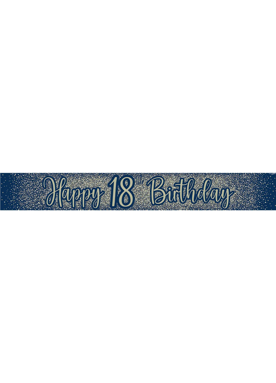 18th Birthday Navy Gold Banner - Image 2