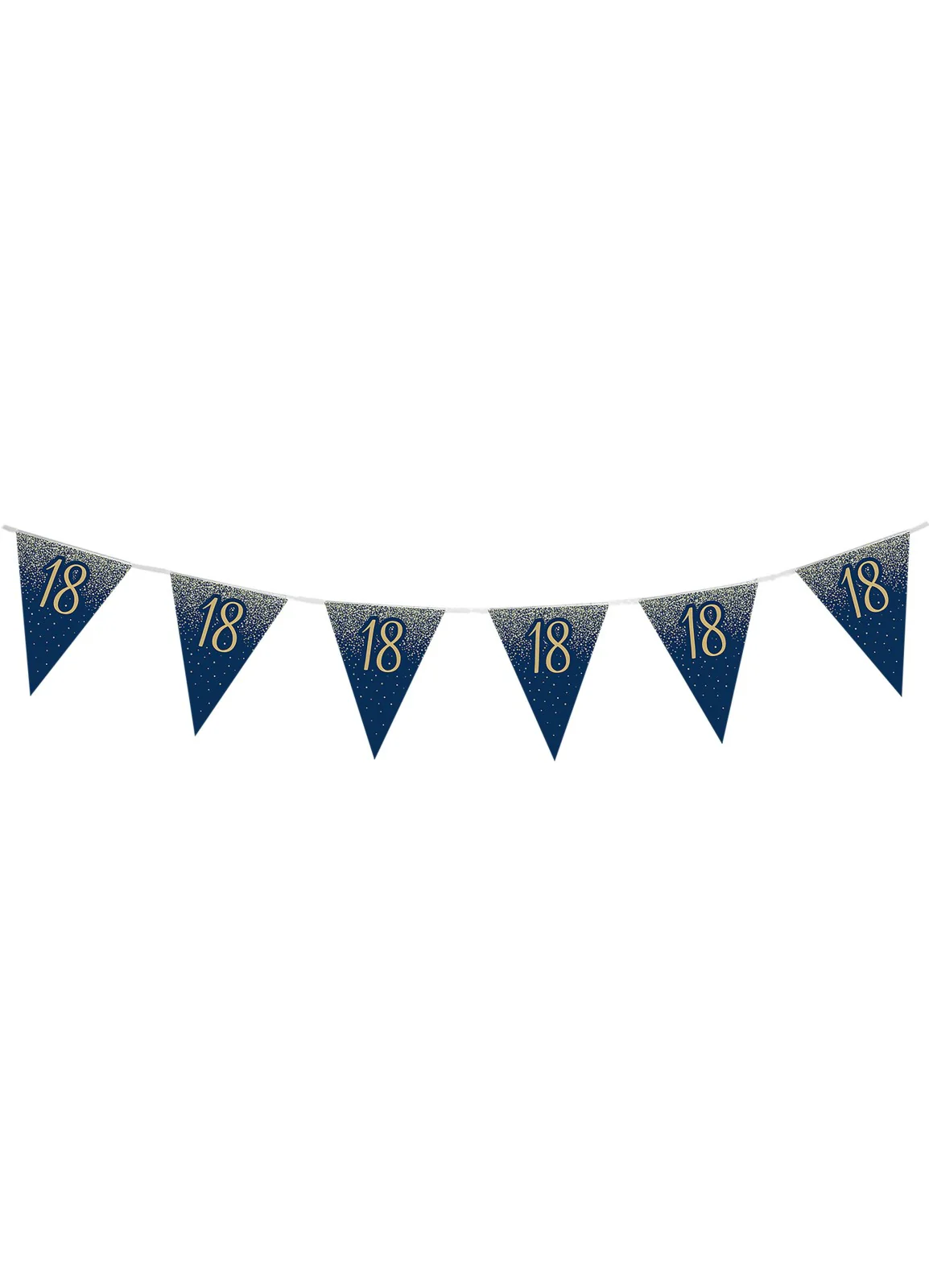 18th Birthday Navy Gold Bunting - Image 2