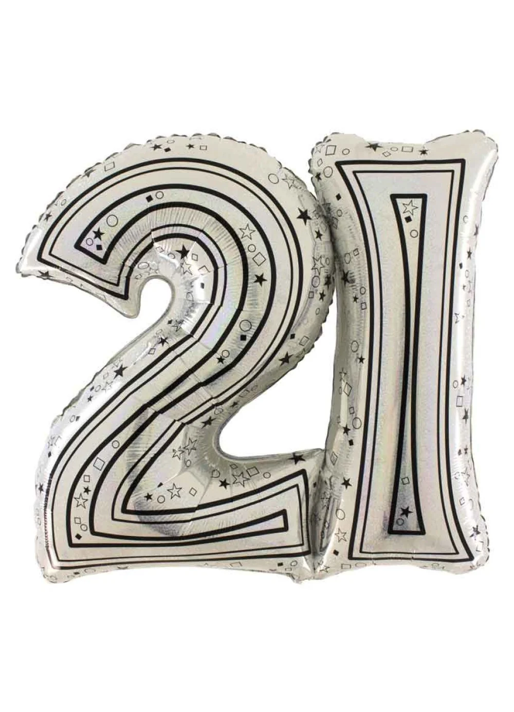 21st Silver Large Balloon