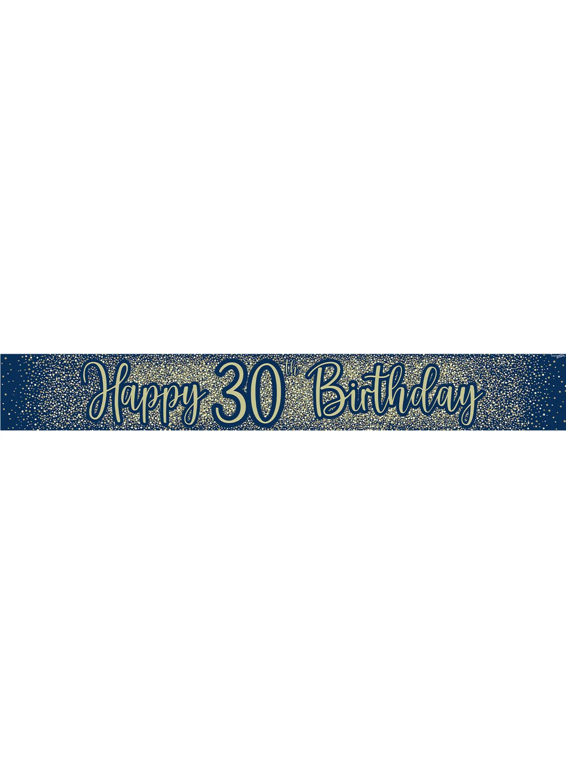 30th Birthday Navy Gold Banner - Image 2