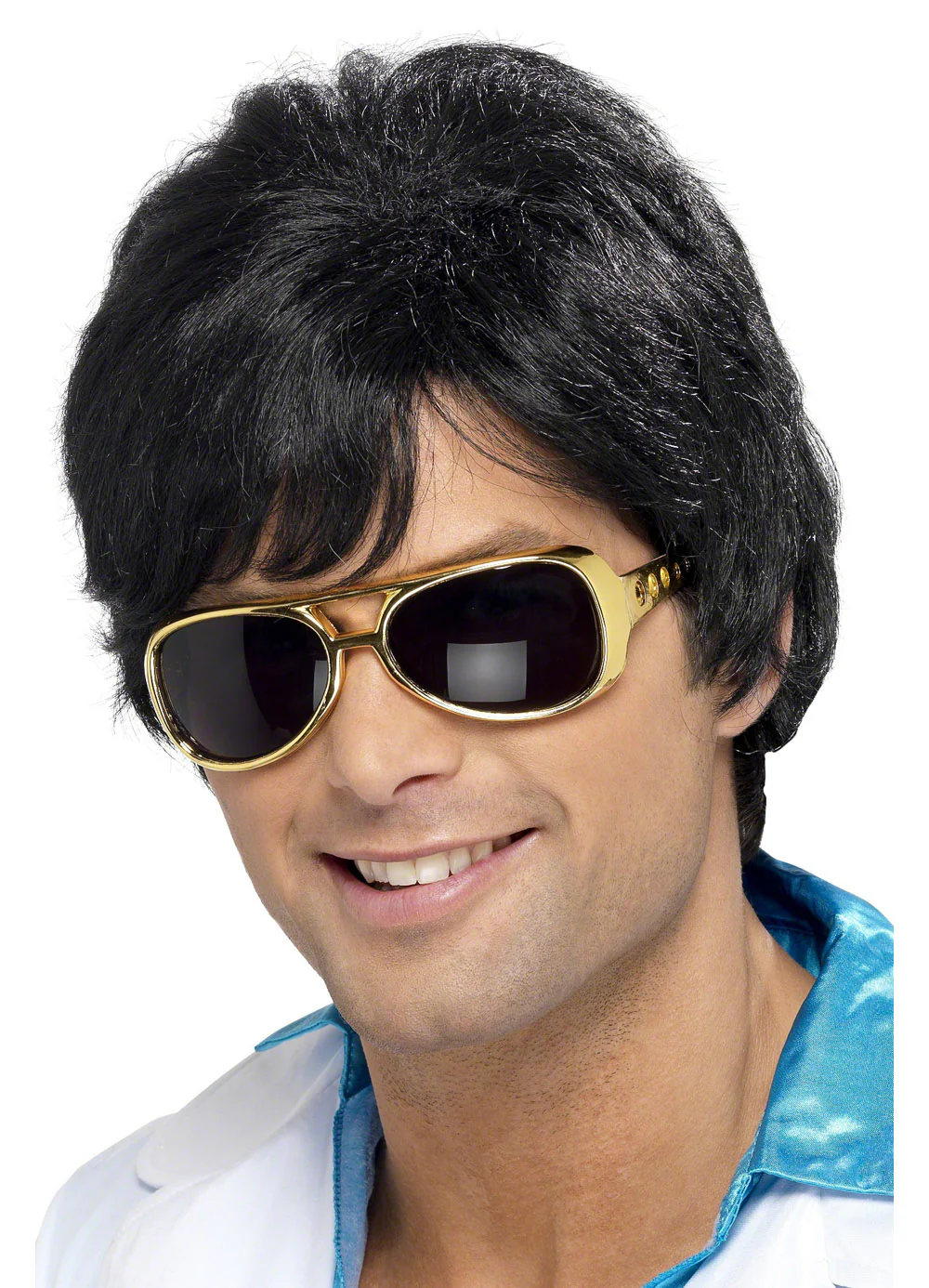 70's Black Shag Wig