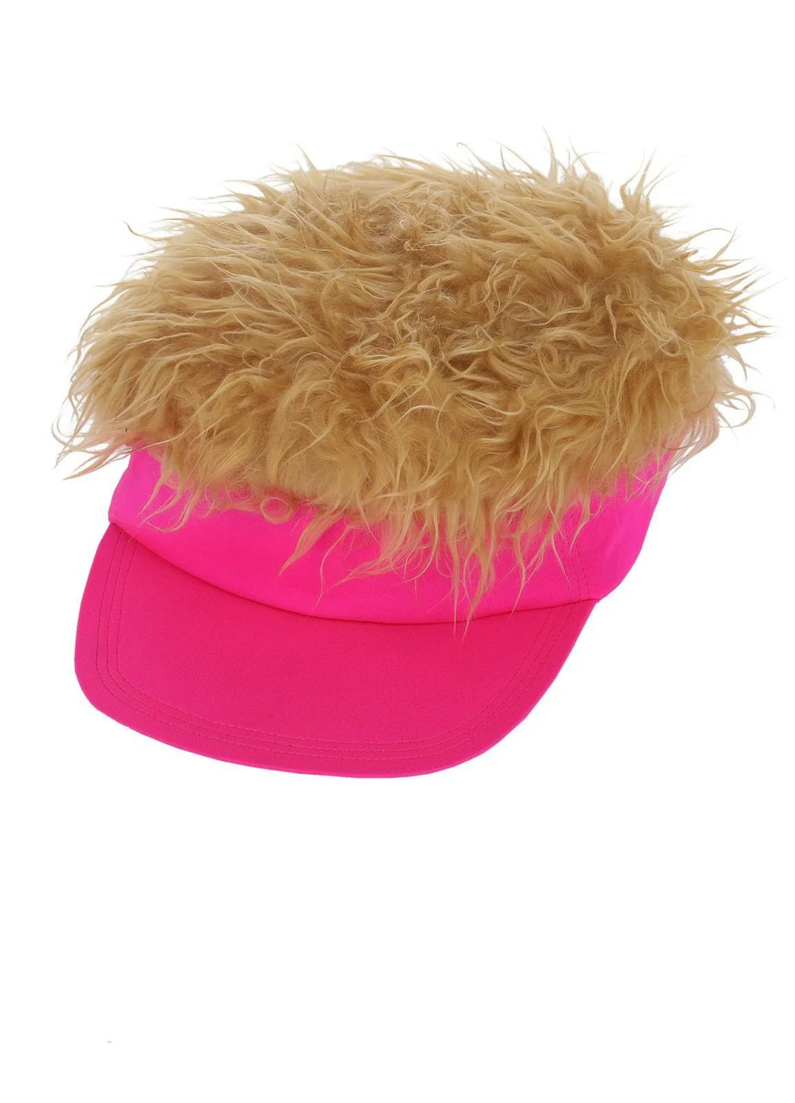 80's Neon Pink Visor Hat - Image 2