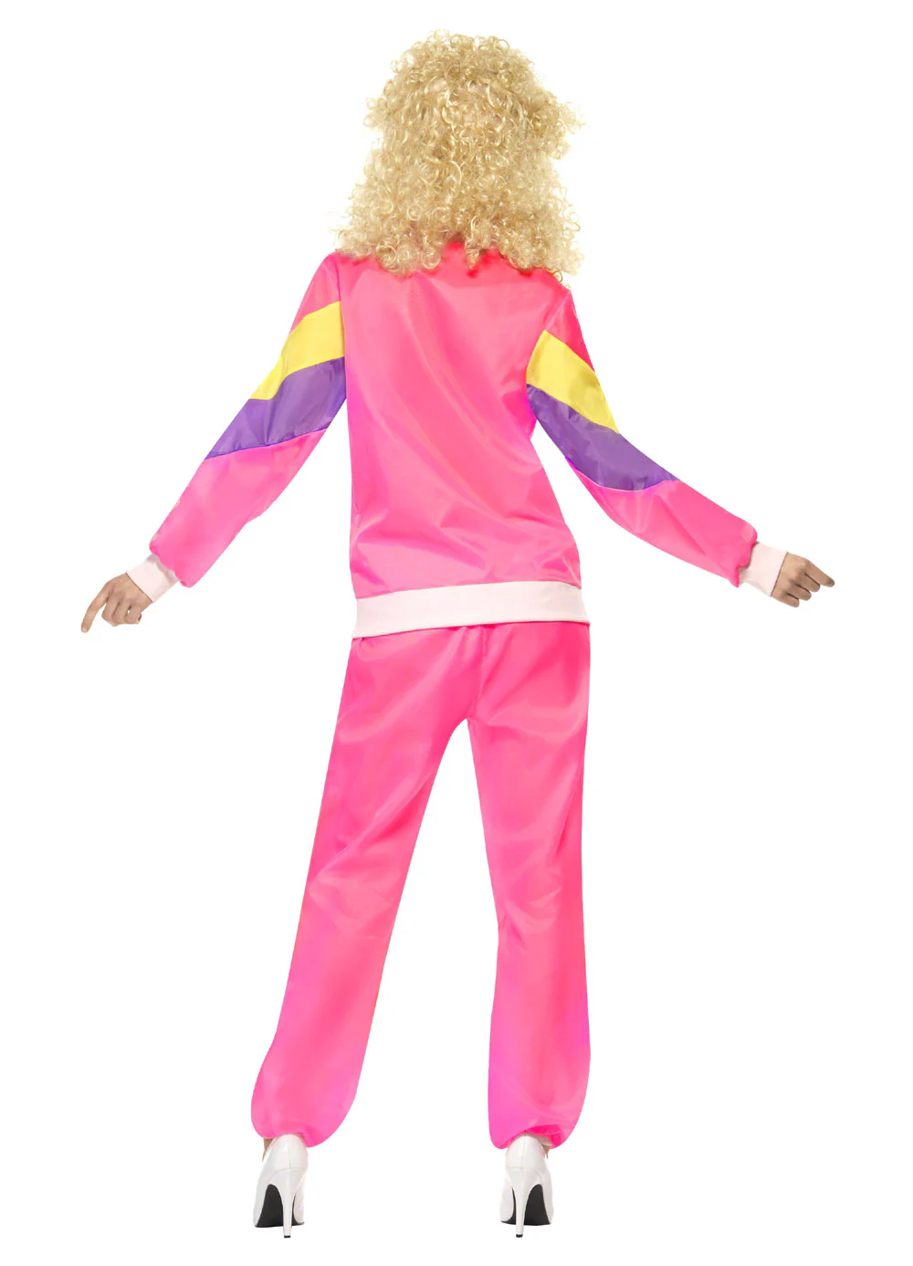 80's Pink Shell Suit Costume Adult - Image 3
