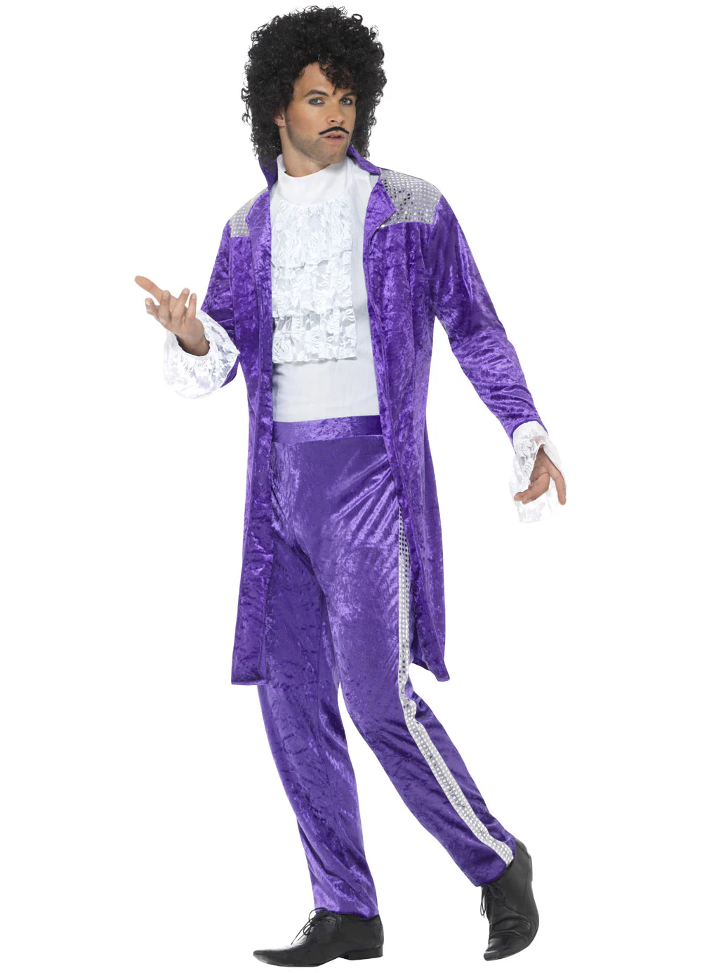 80's Purple Musician Costume Adult - Image 2