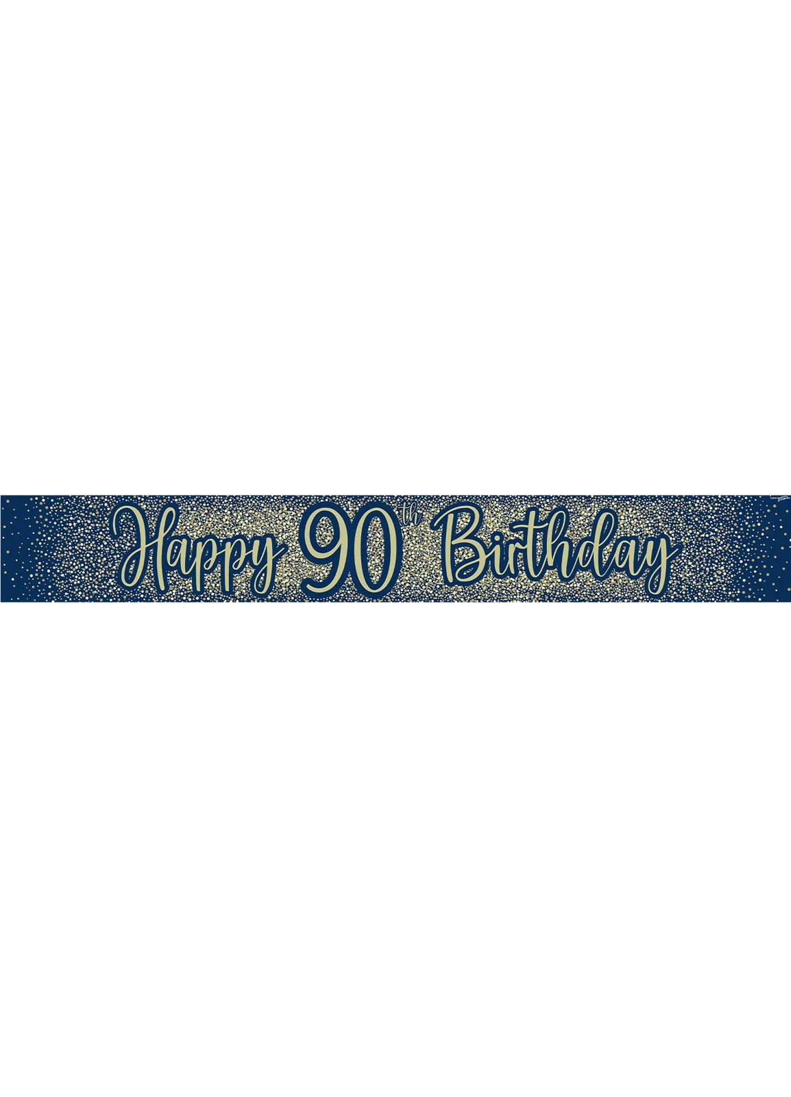 90th Birthday Navy Gold Banner - Image 2