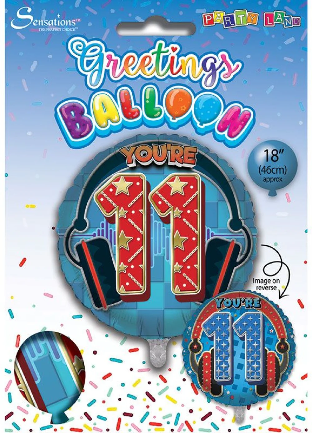 Age 11 Boy Foil Balloon - Image 3