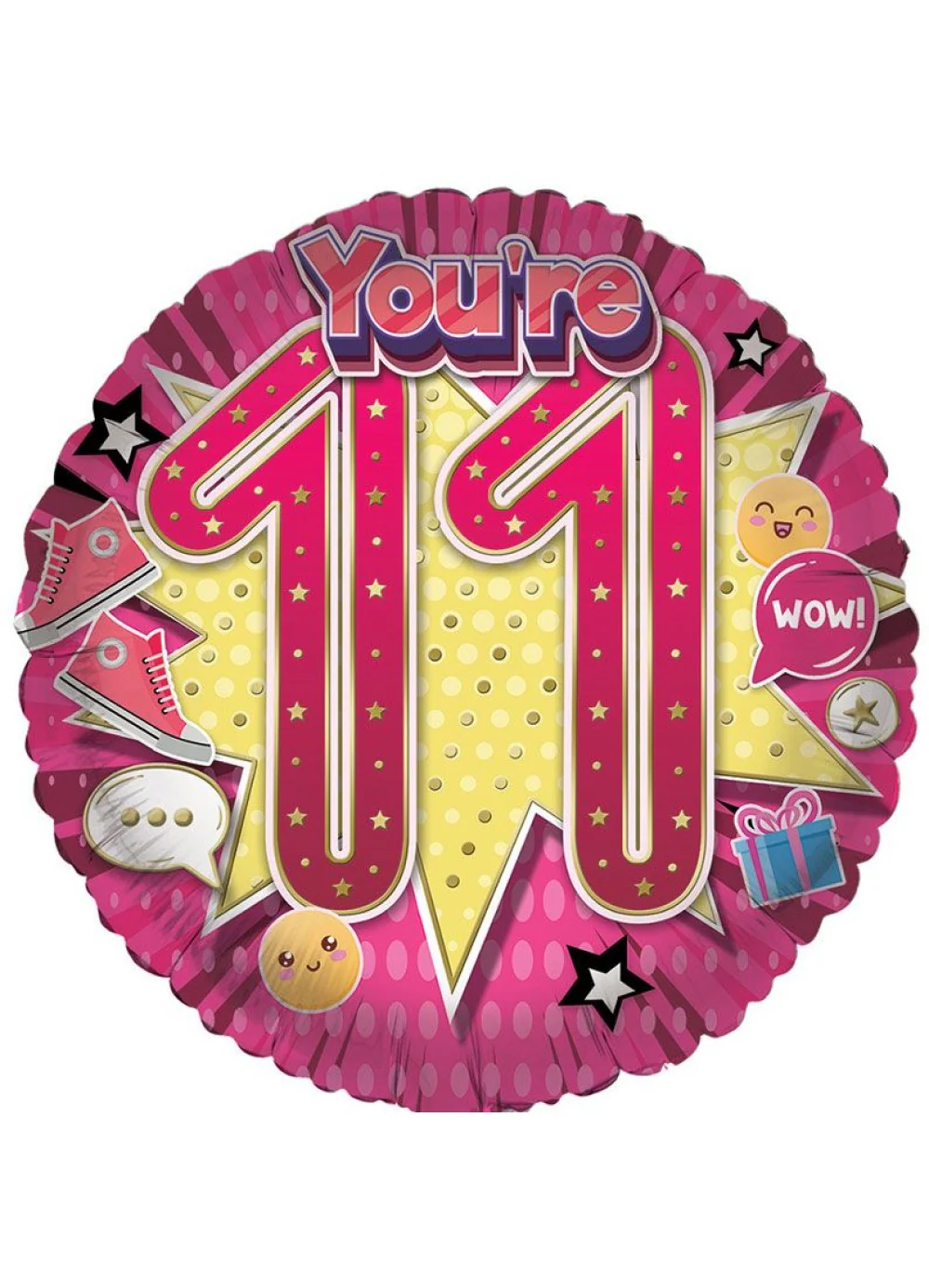 Age 11 Girl Foil Balloon - Image 2