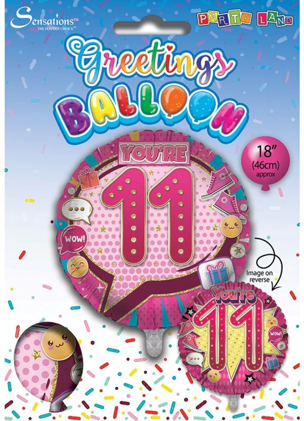 Age 11 Girl Foil Balloon - Image 3