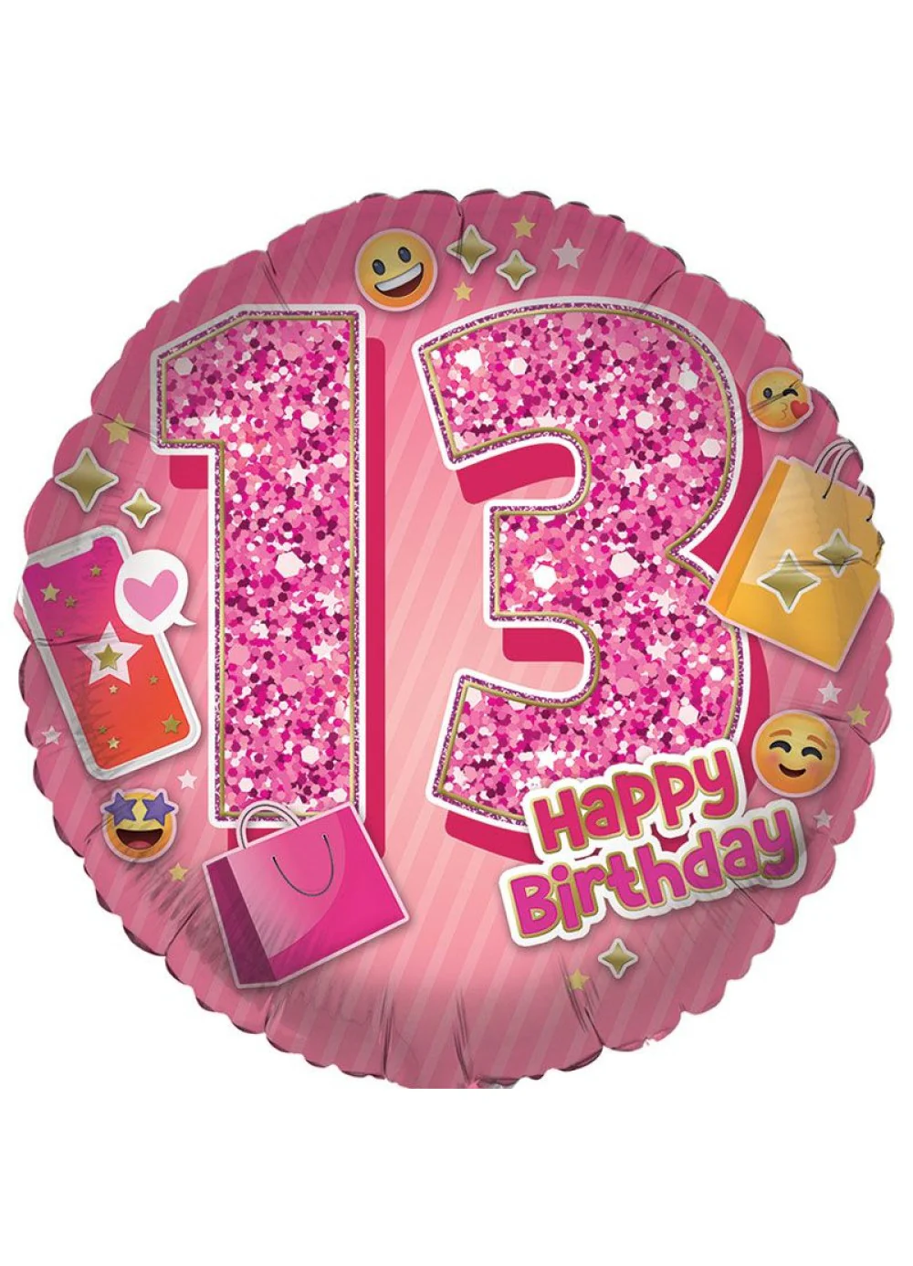 Age 13 Girl Foil Balloon - Image 2