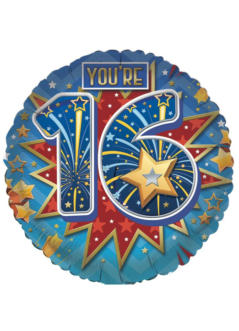 Age 16 Boy Foil Balloon
