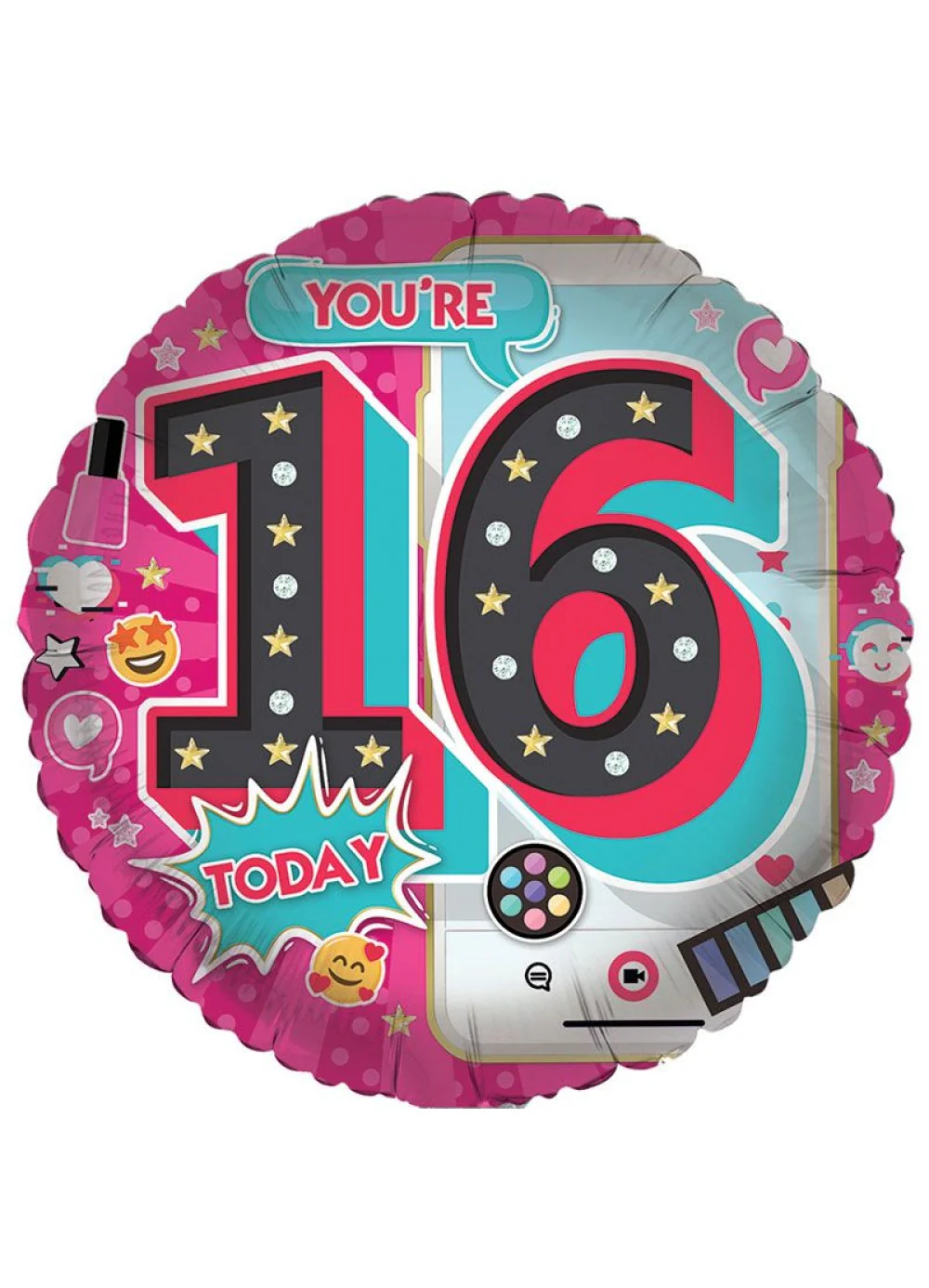 Age 16 Girl Foil Balloon