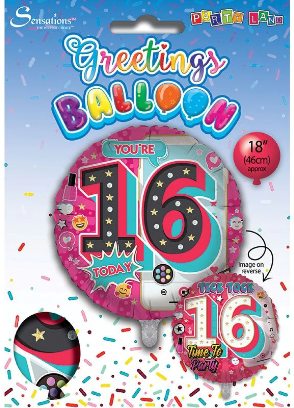 Age 16 Girl Foil Balloon - Image 3
