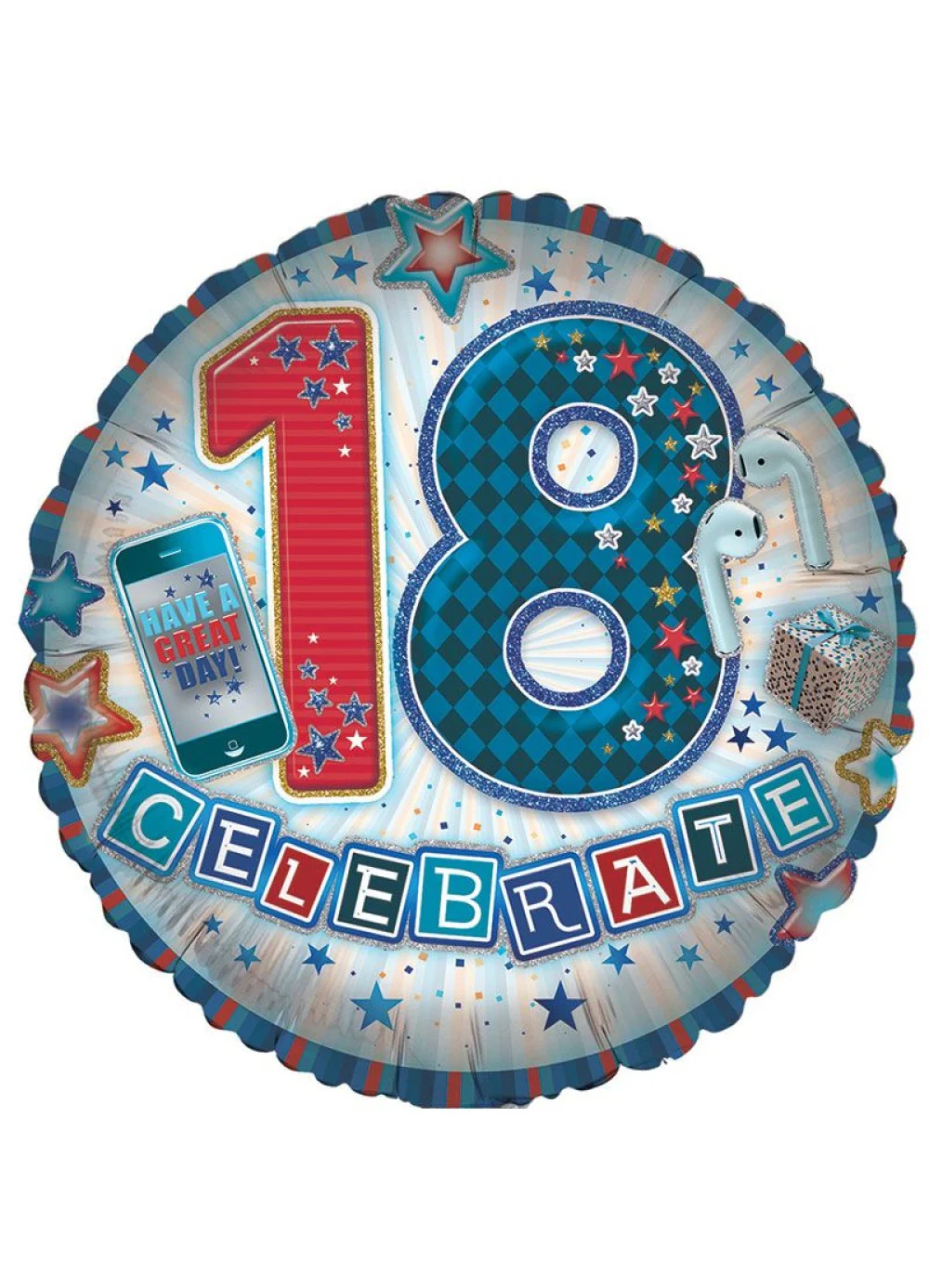 Age 18 Boy Foil Balloon
