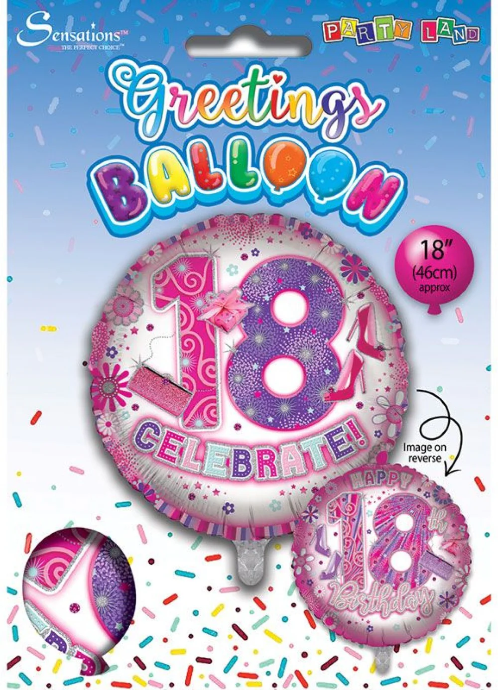 Age 18 Girl Foil Balloon - Image 3