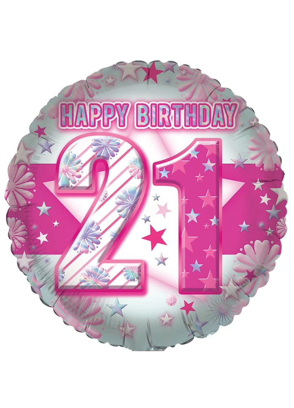 Age 21 Girl Foil Balloon - Image 2