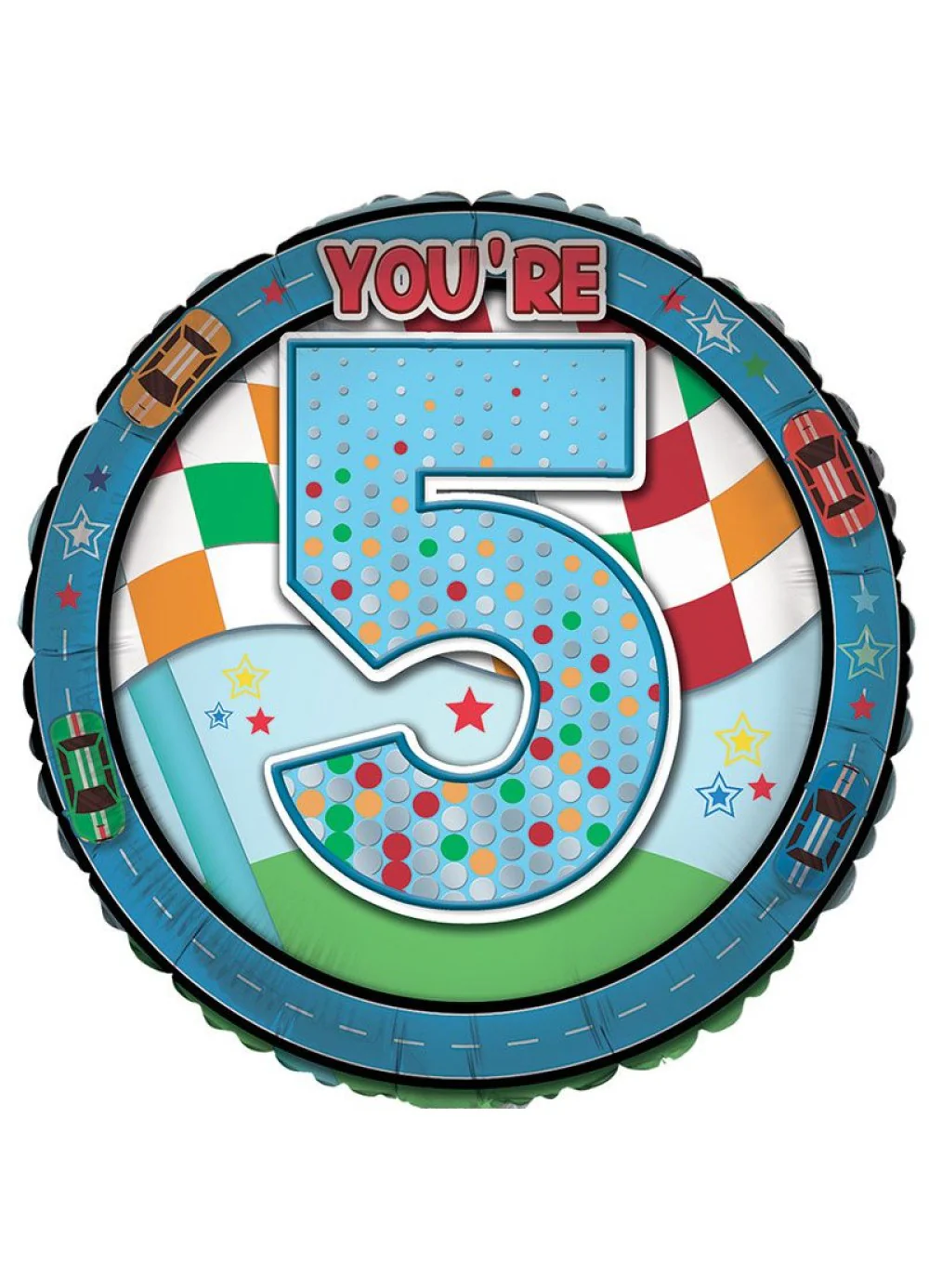 Age 5 Boy Foil Balloon - Image 2