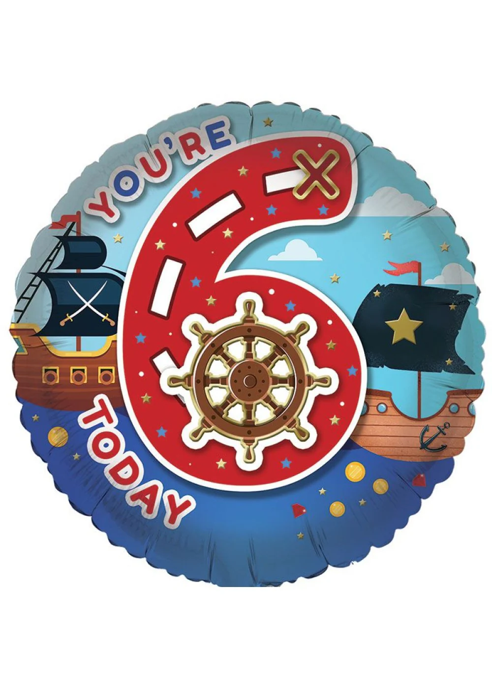 Age 6 Boy Foil Balloon