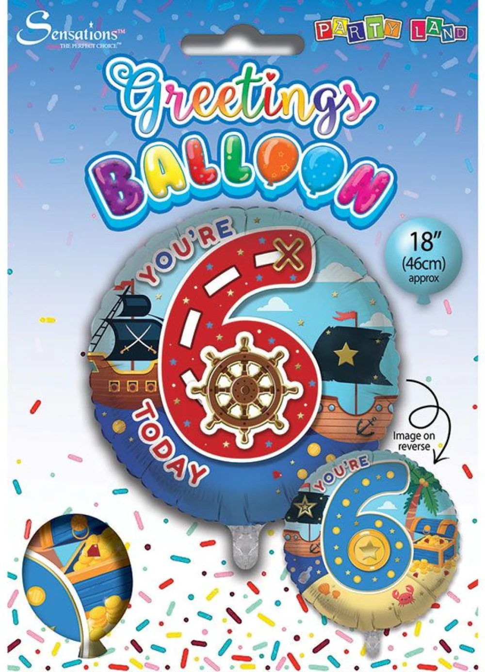 Age 6 Boy Foil Balloon - Image 3