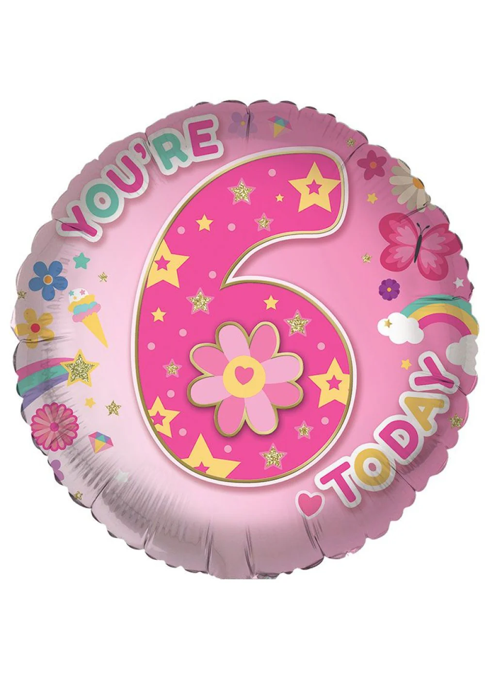 Age 6 Girl Foil Balloon