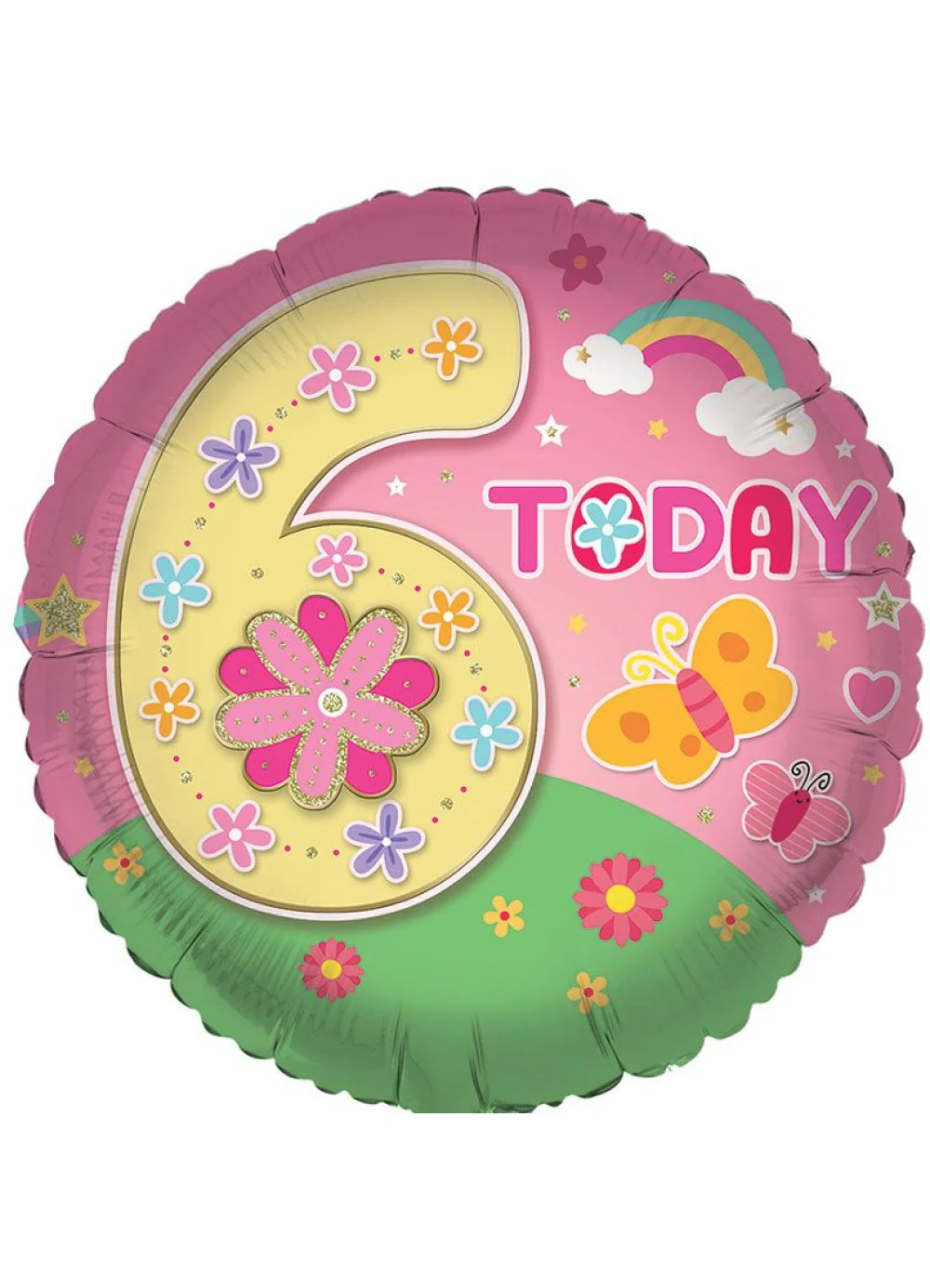 Age 6 Girl Foil Balloon - Image 2