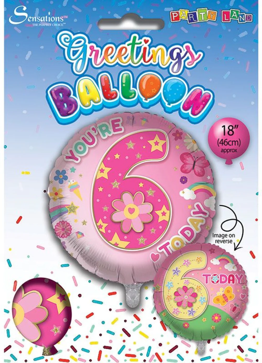 Age 6 Girl Foil Balloon - Image 3