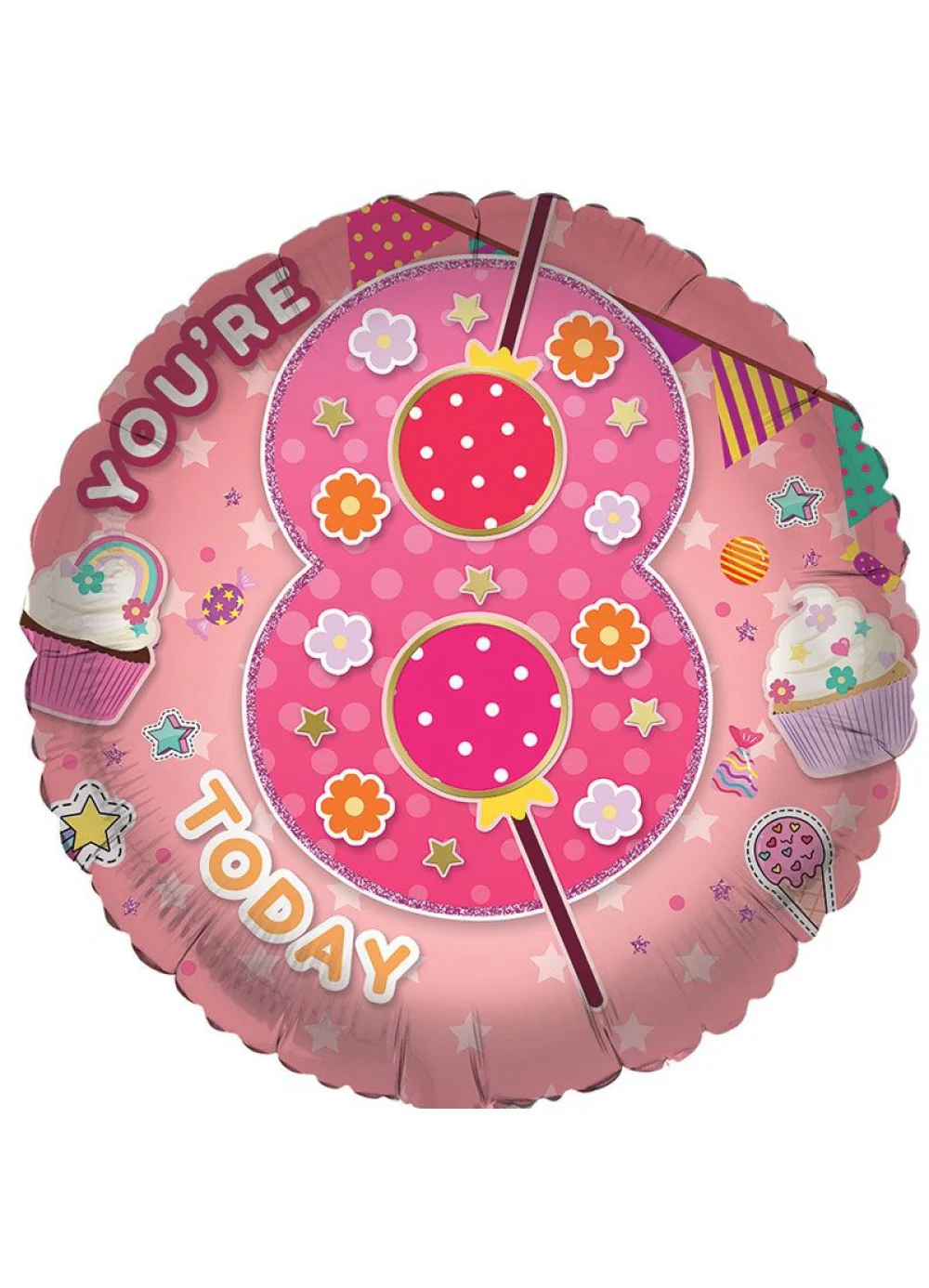 Age 8 Girl Foil Balloon