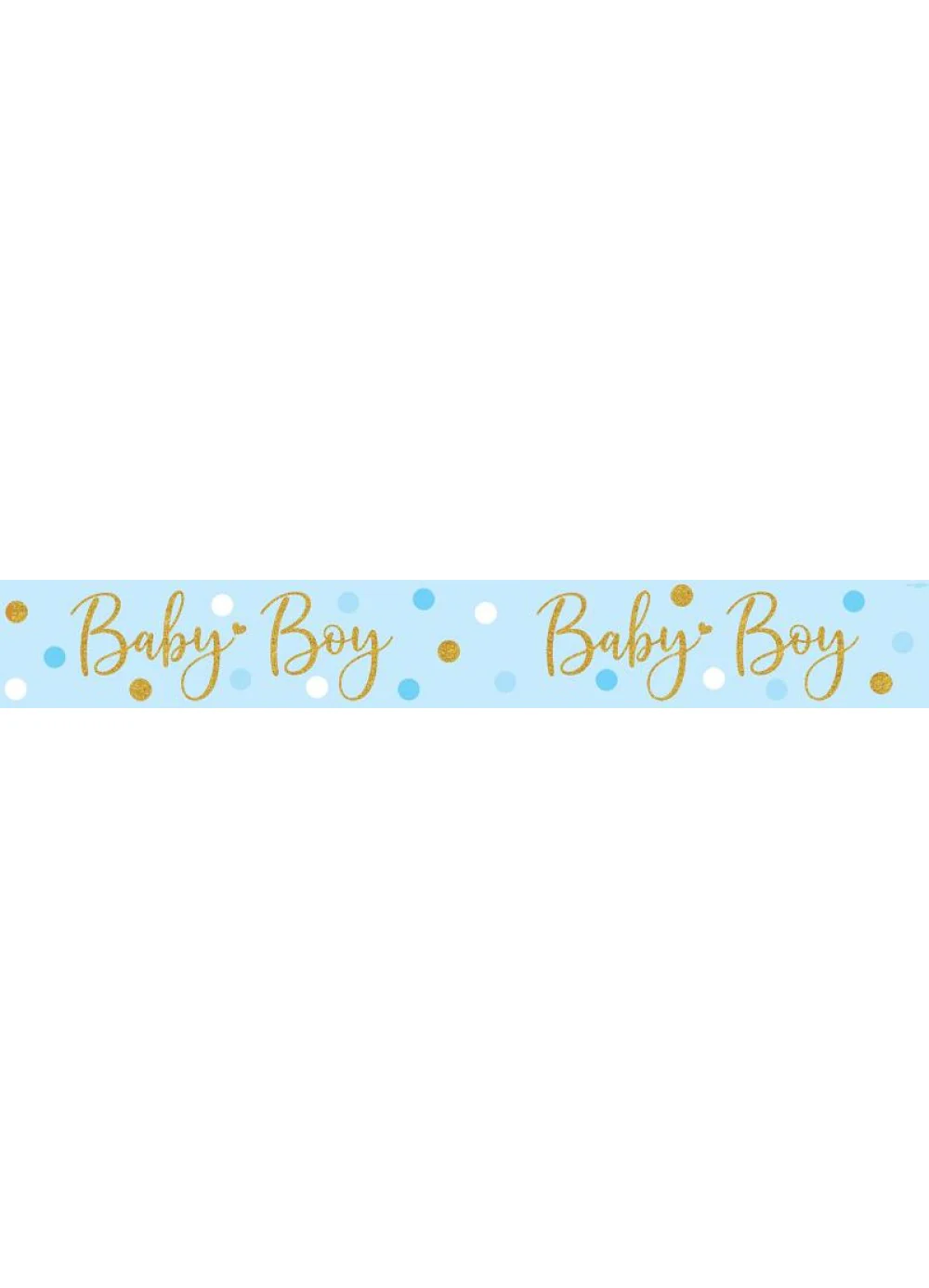 Baby Boy Foil Banner - Image 2