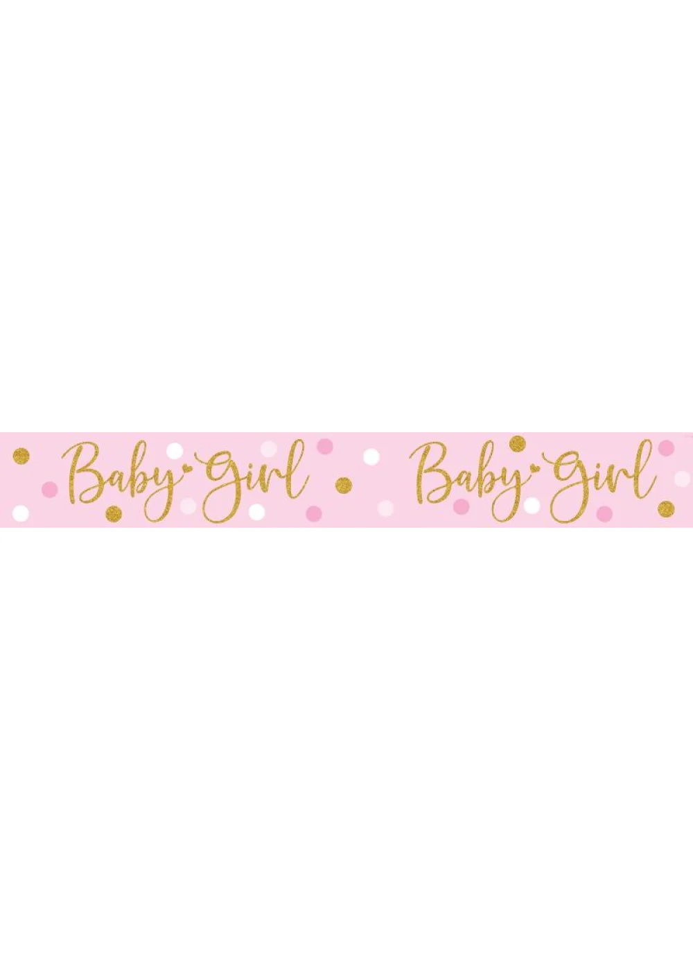 Baby Girl Foil Banner - Image 2