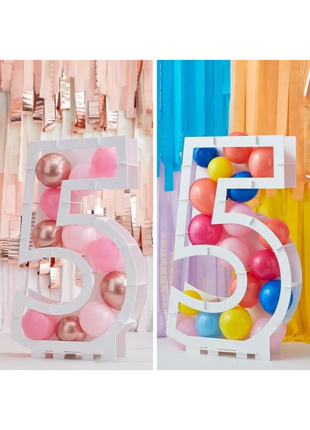 Balloon Mosaic Number 5 Stand