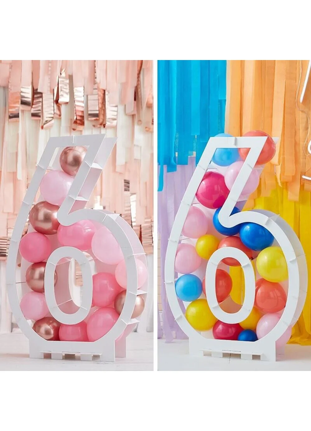 Balloon Mosaic Number 6 Stand