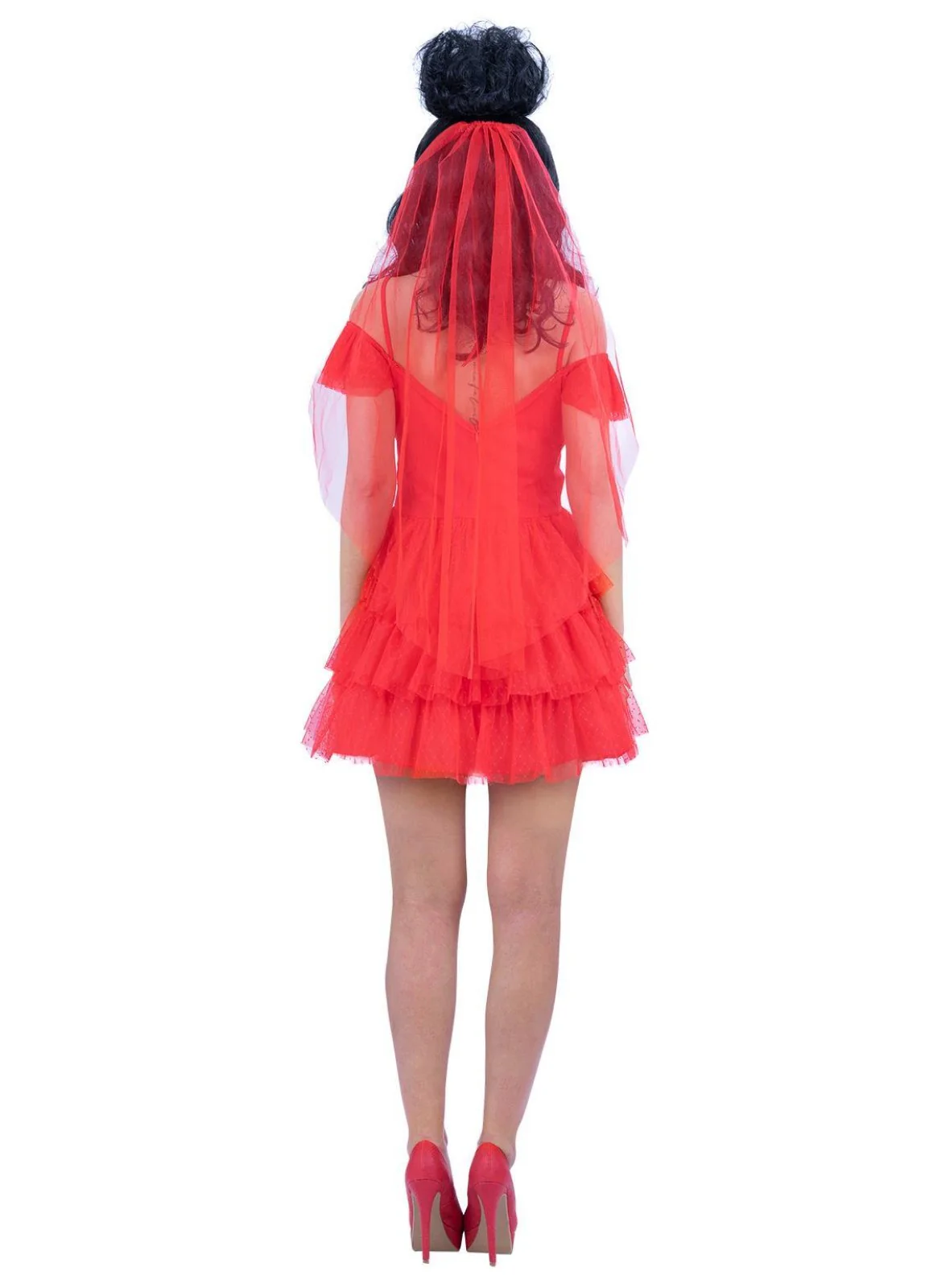 Beetlejuice Lydia Bride Mini Dress Adult - Image 3