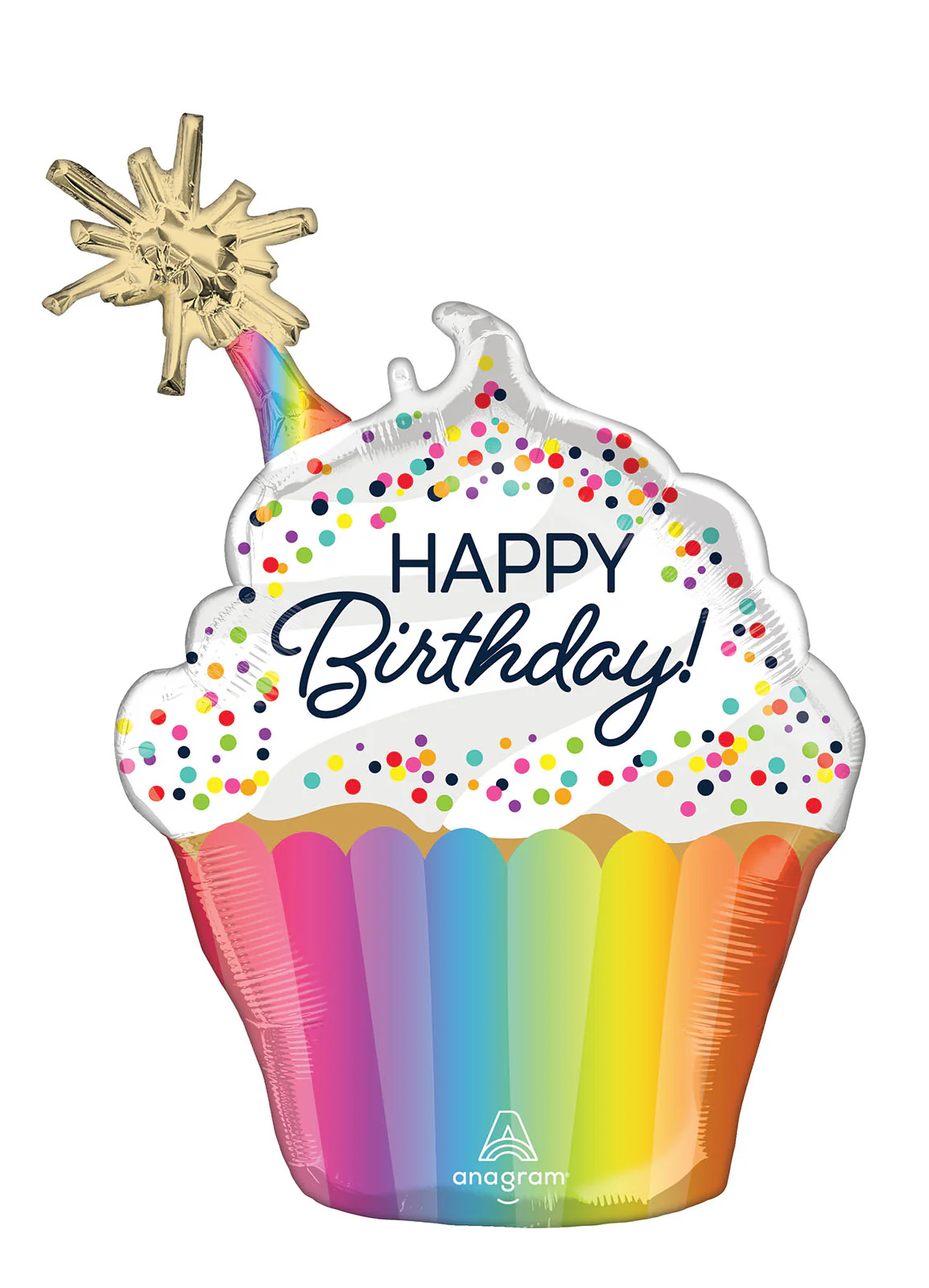 Birthday Sprinkles Cupcake Large Balloon