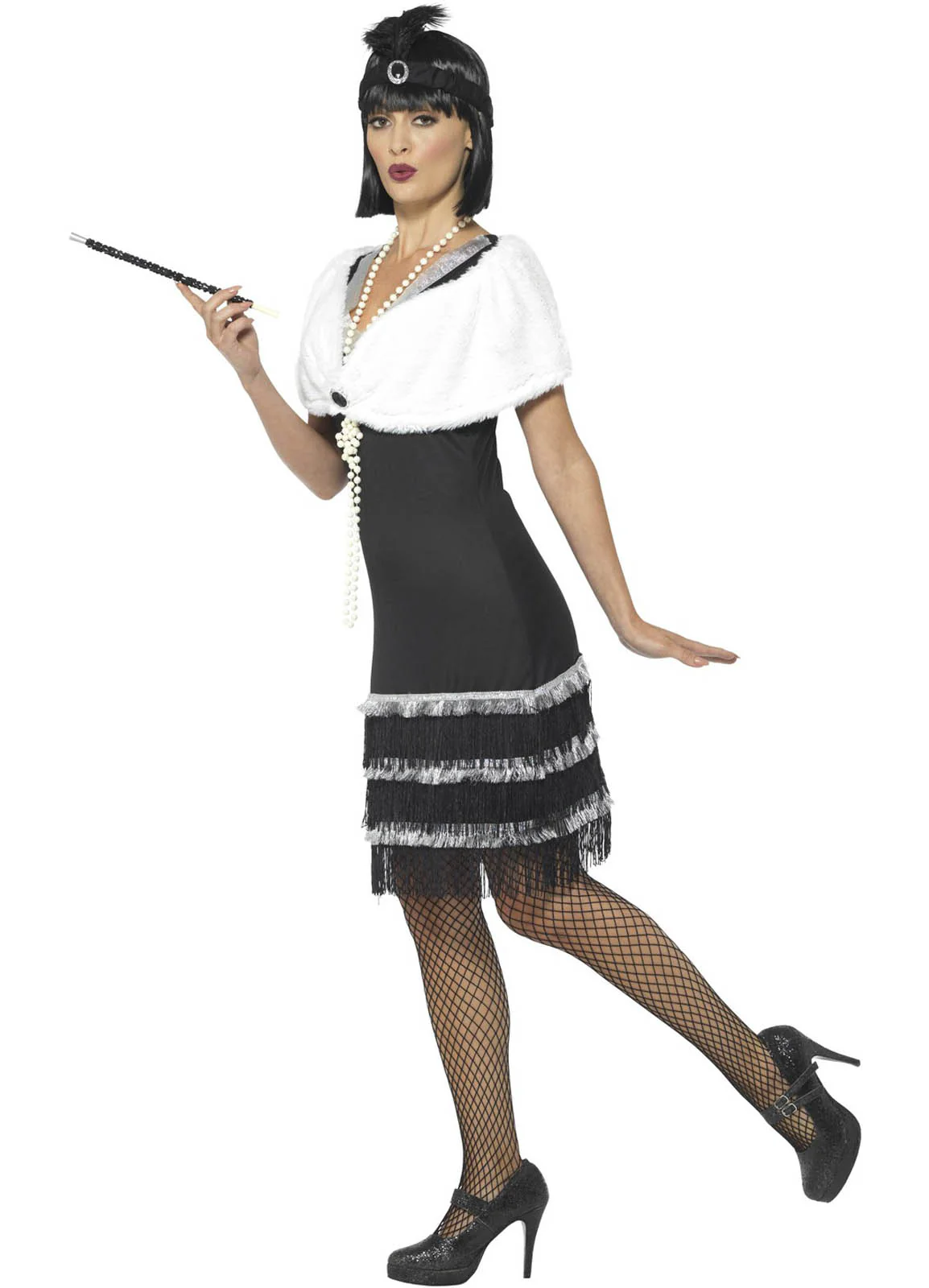 Black Flapper Costume Adult - Image 2