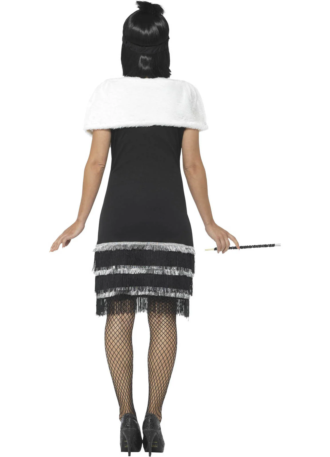 Black Flapper Costume Adult - Image 3