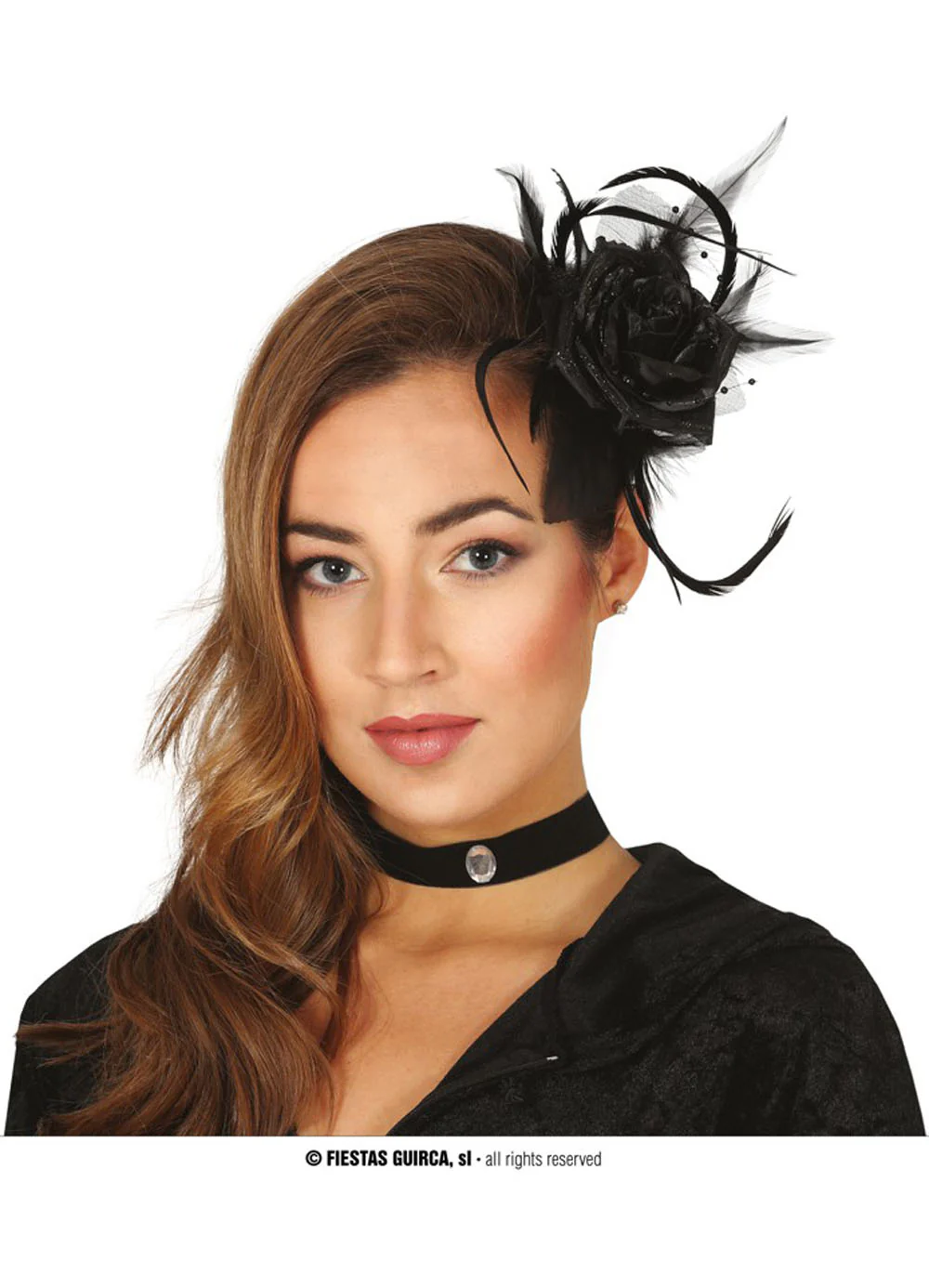 Black Hair Flower