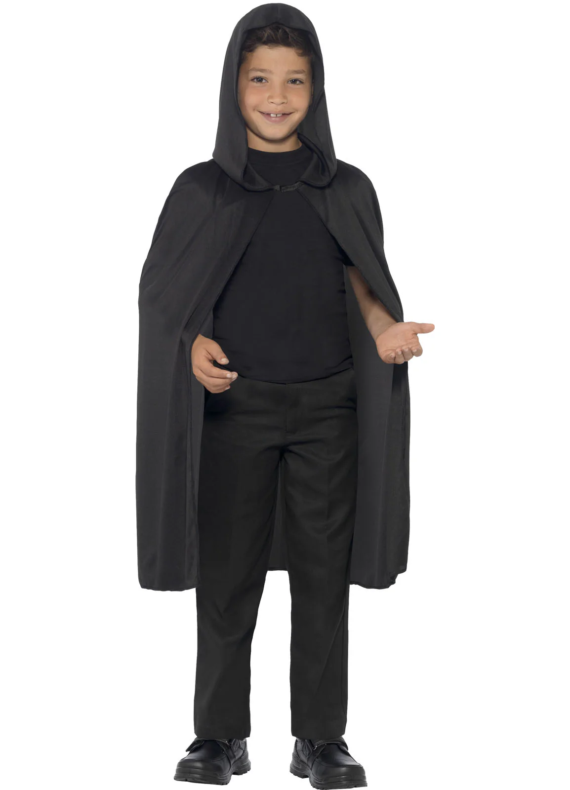 Black Hooded Cape - Image 2