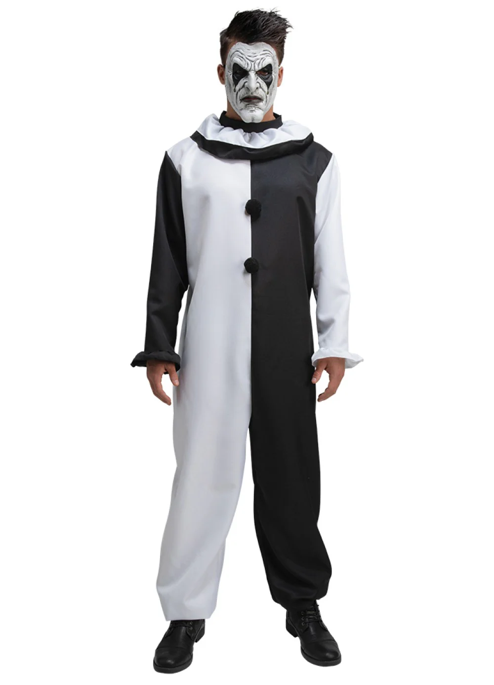 Black & White Clown Adult - Image 2
