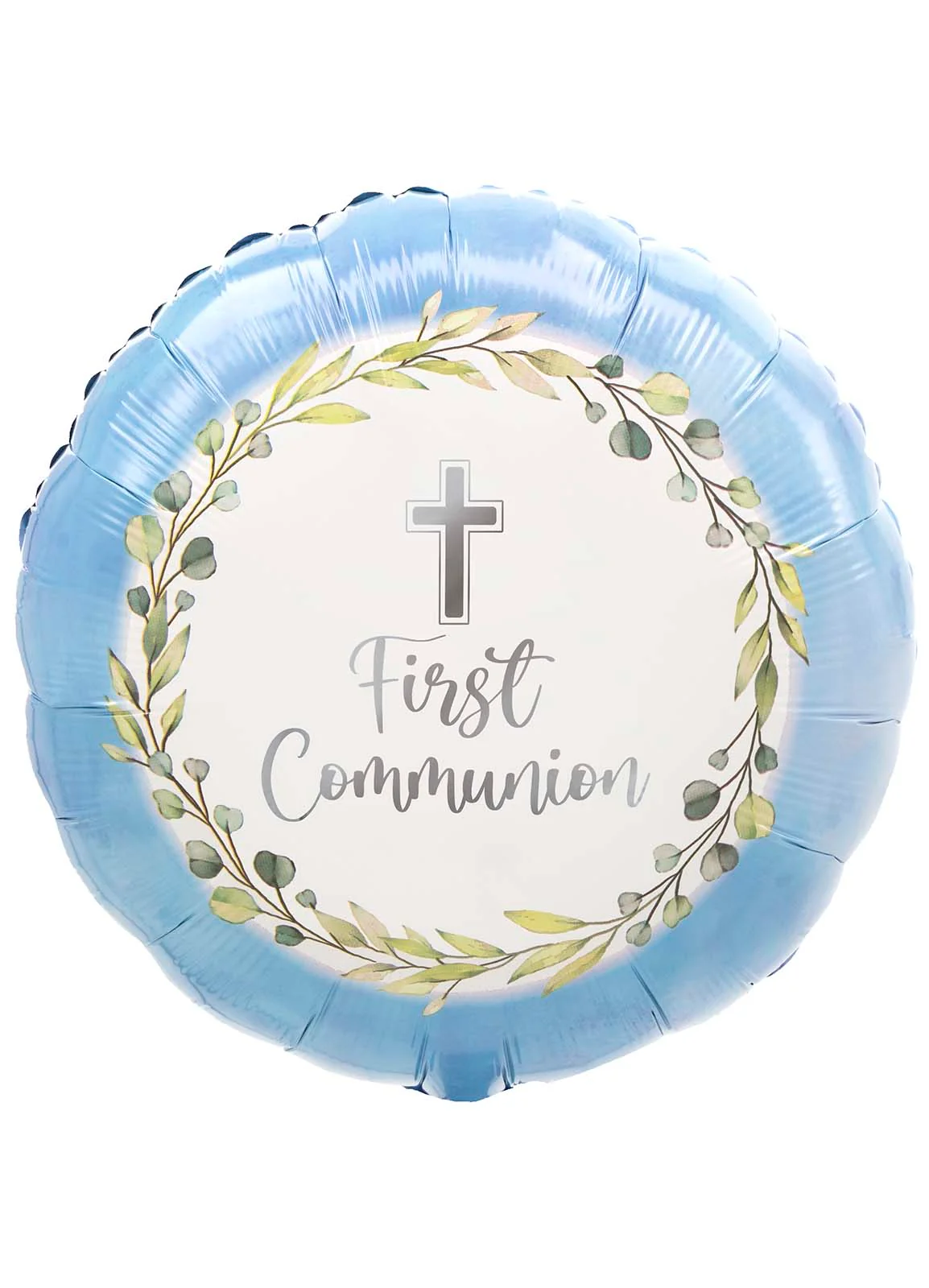 Blue First Communion Foil Balloon