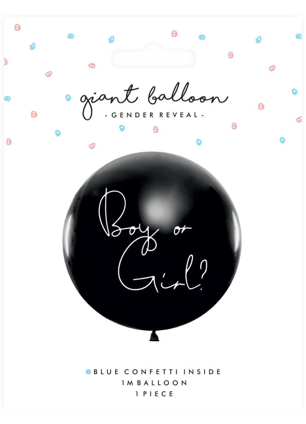 Blue Gender Reveal Latex Balloon - Image 3