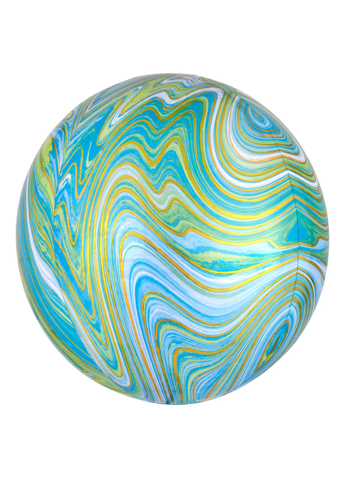 Blue Green Marblez Balloon