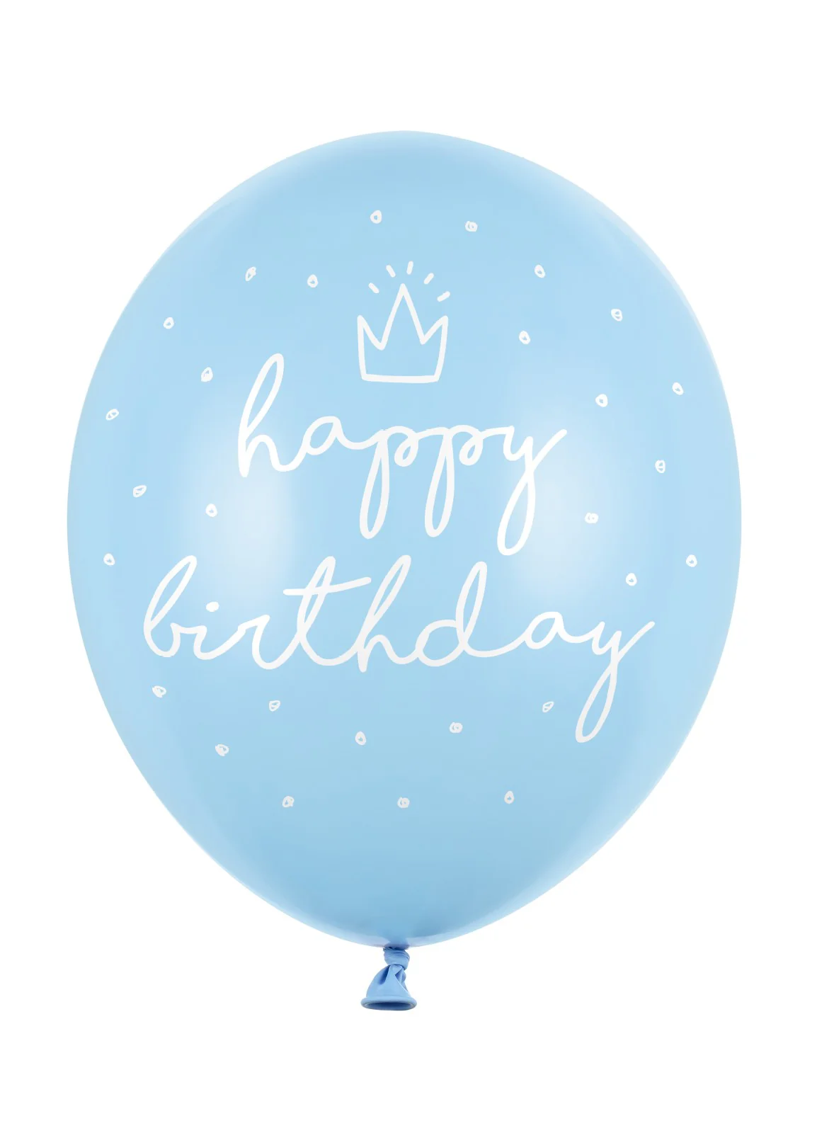 Blue Happy Birthday Latex Balloons 6pk