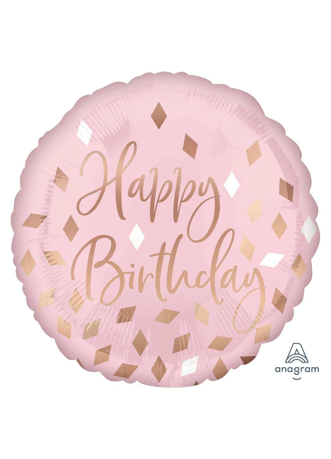 Blush Happy Birthday Foil Balloon