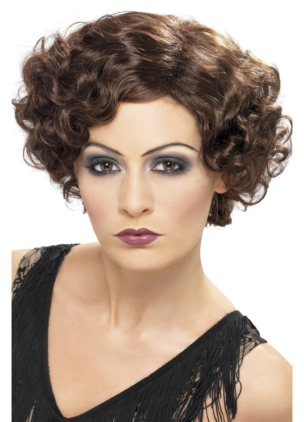Brown Flapper Wig