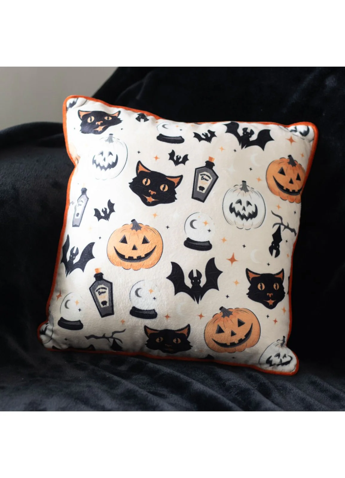 Cat & Pumpkin Cushion