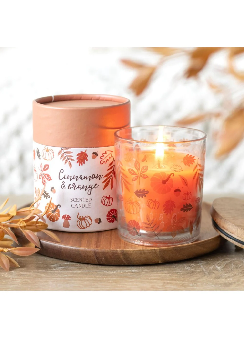 Cinnamon & Orange Scented Candle