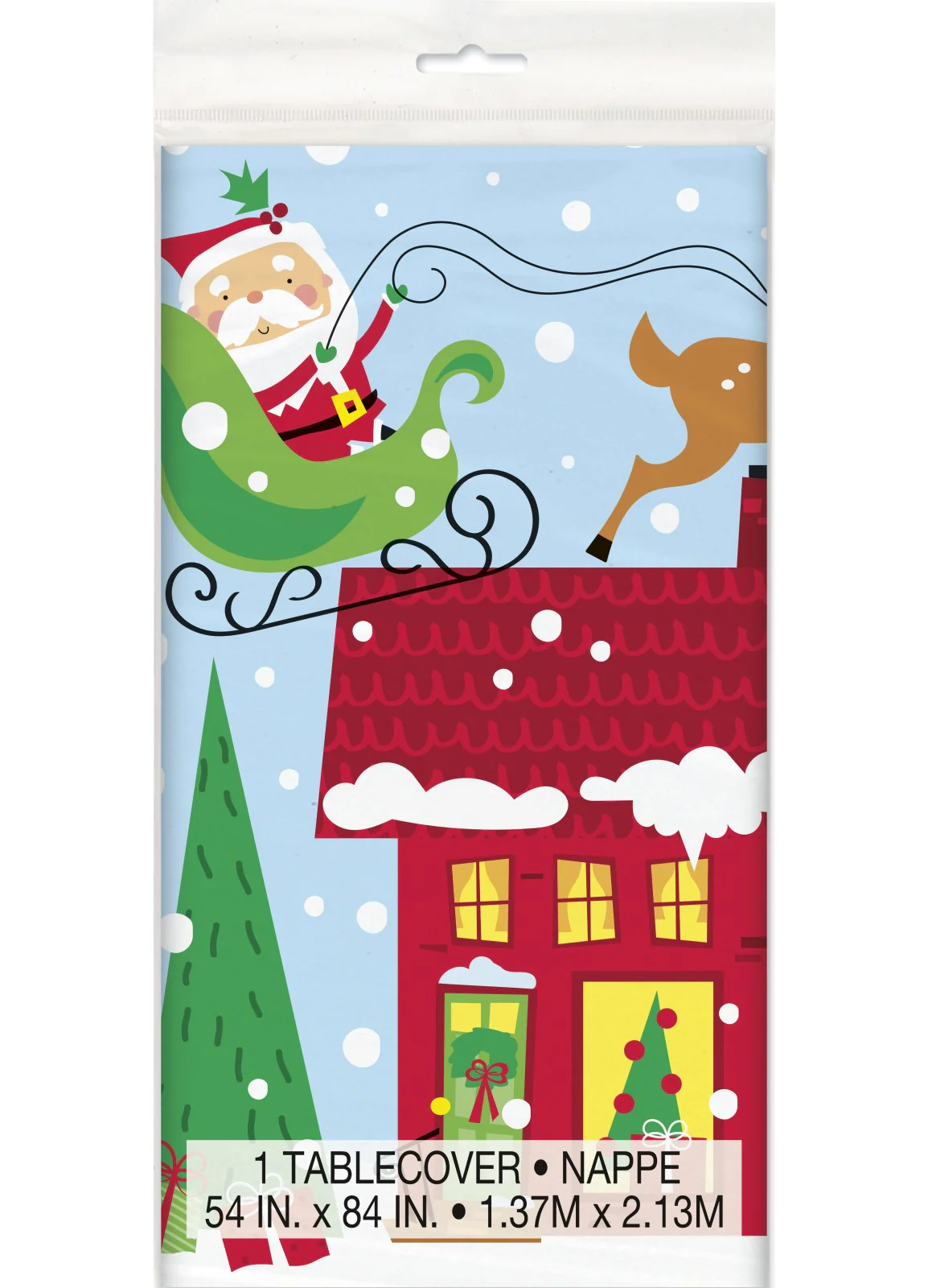Colourful Santa Tablecover