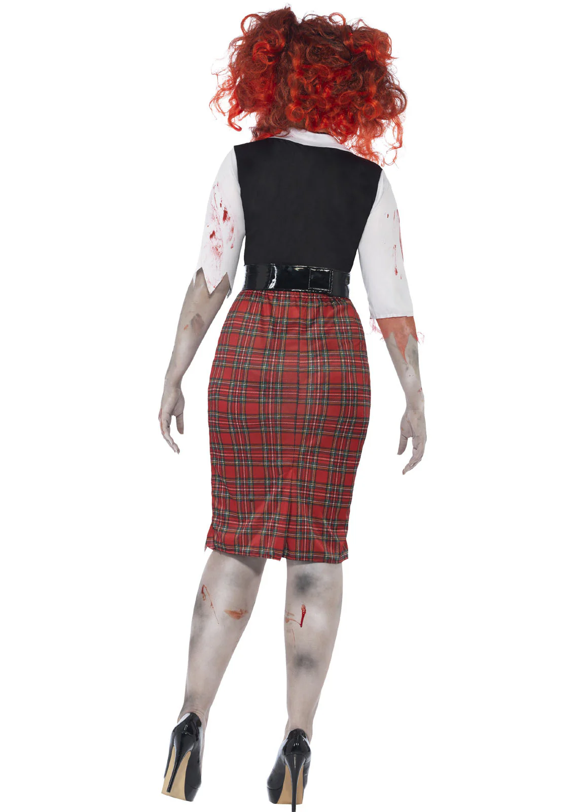 Curves Zombie Schoolgirl Costume Adult - Image 3
