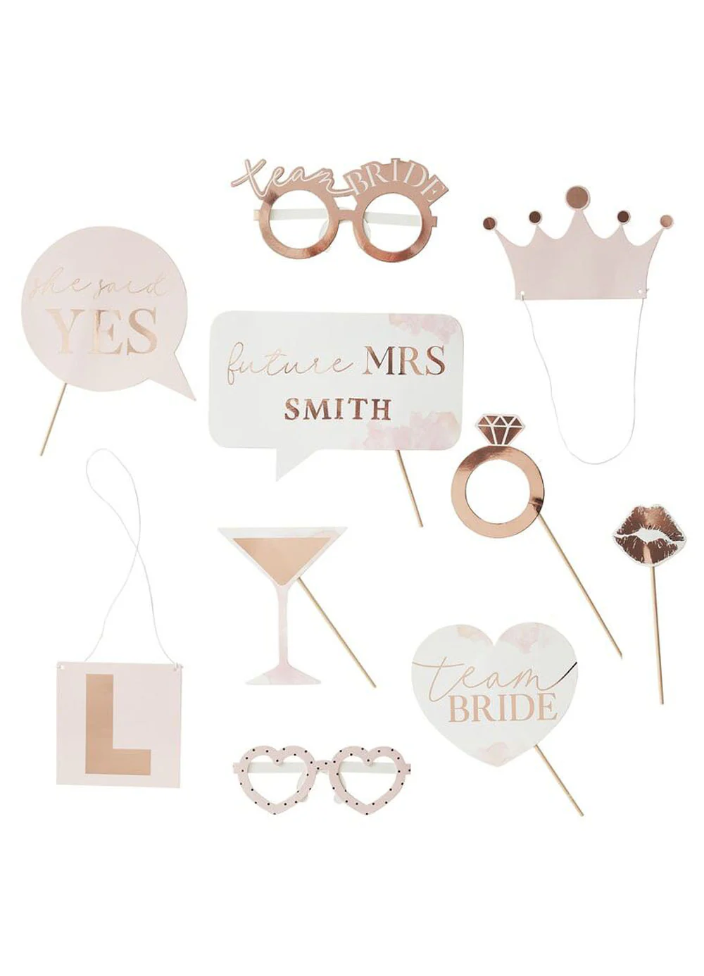 Customisable Photobooth Hen Party Props - Image 2