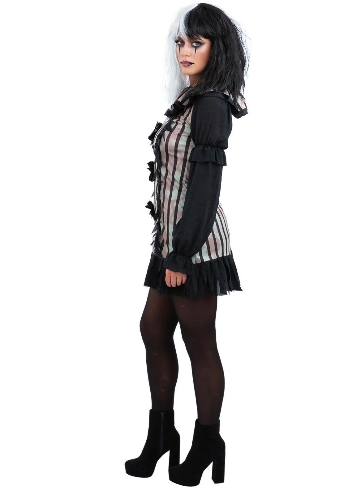 Dark Vintage Clown Lady Costume Adult - Image 2